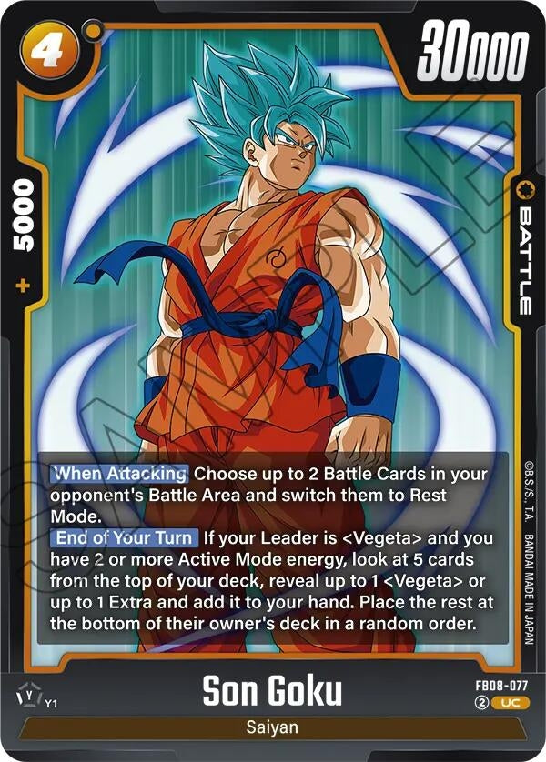 Image for Son Goku - FB08-077 - Dragon Ball Super: Fusion World