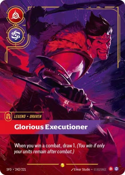 Image for Draven, Glorious Executioner (Overnumbered) - Riftbound: League of Legends Trading Card Game