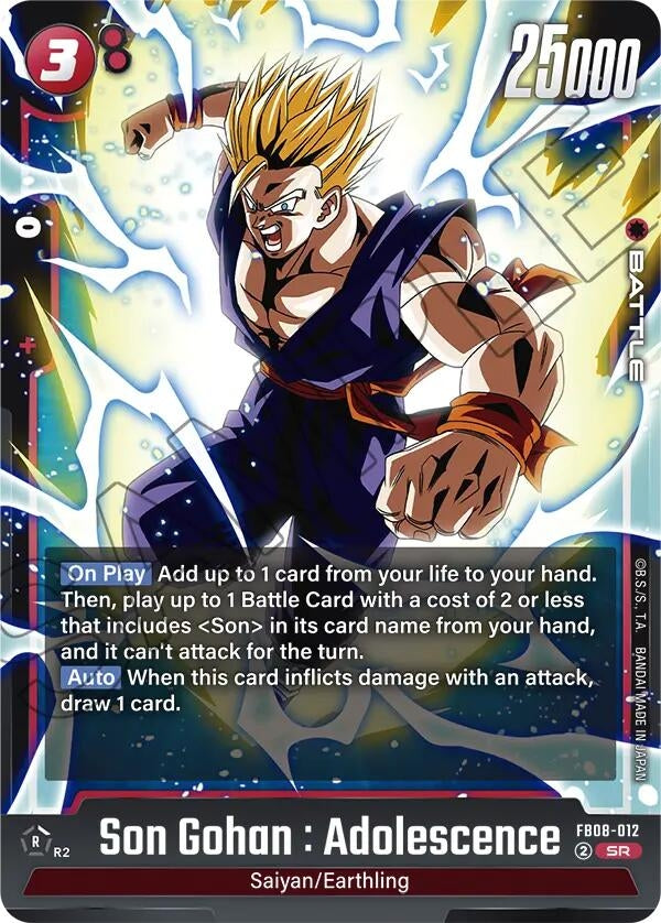 Image for Son Gohan : Adolescence - FB08-012 - Dragon Ball Super: Fusion World