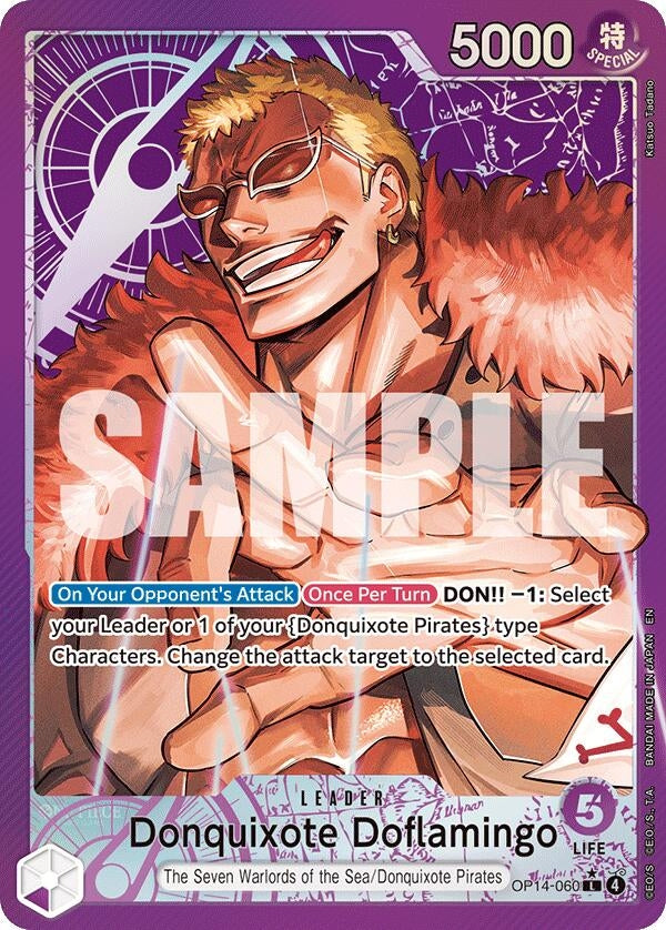 Image for Donquixote Doflamingo - OP14-060 (Alternate Art) - One Piece Card Game