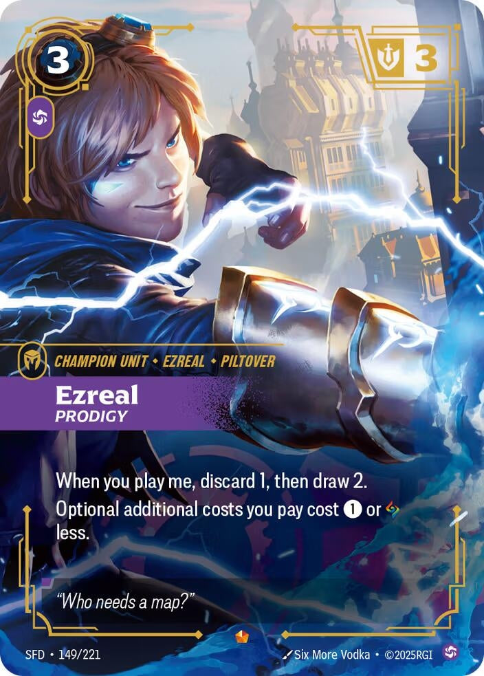 Image for Ezreal, Prodigy - Riftbound: League of Legends Trading Card Game