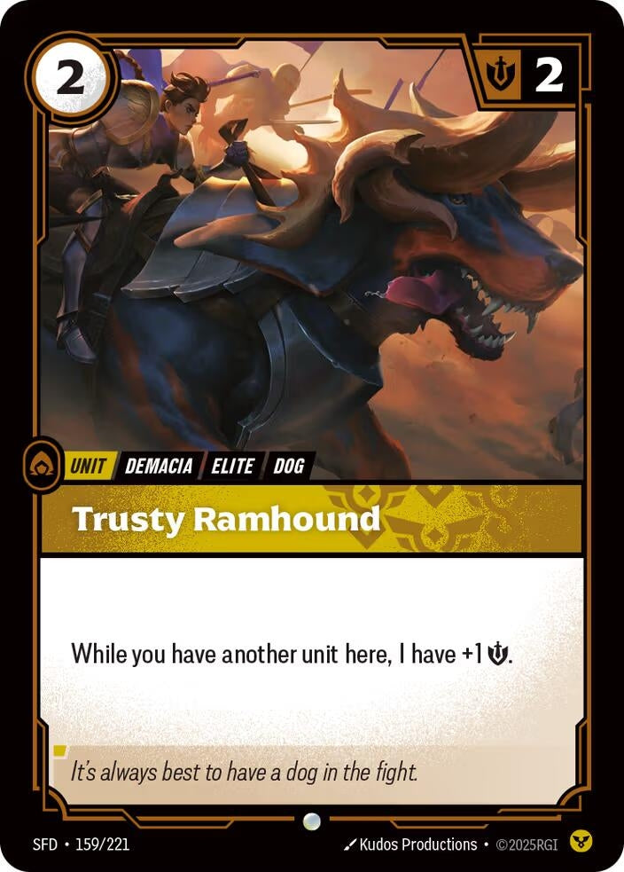 Image for Trusty Ramhound - Riftbound: League of Legends Trading Card Game