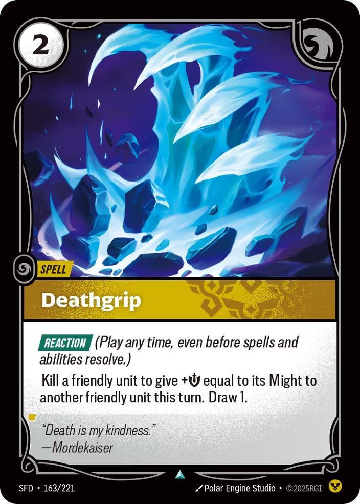 Image for Deathgrip - Riftbound: League of Legends Trading Card Game