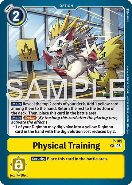 Image for Physical Training (P-105) (Alternate Art) - Digimon Card Game