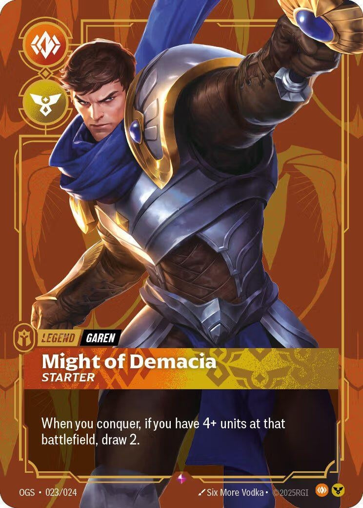 Image for Garen, Might of Demacia (Metal) (Best Of) - Riftbound: League of Legends Trading Card Game