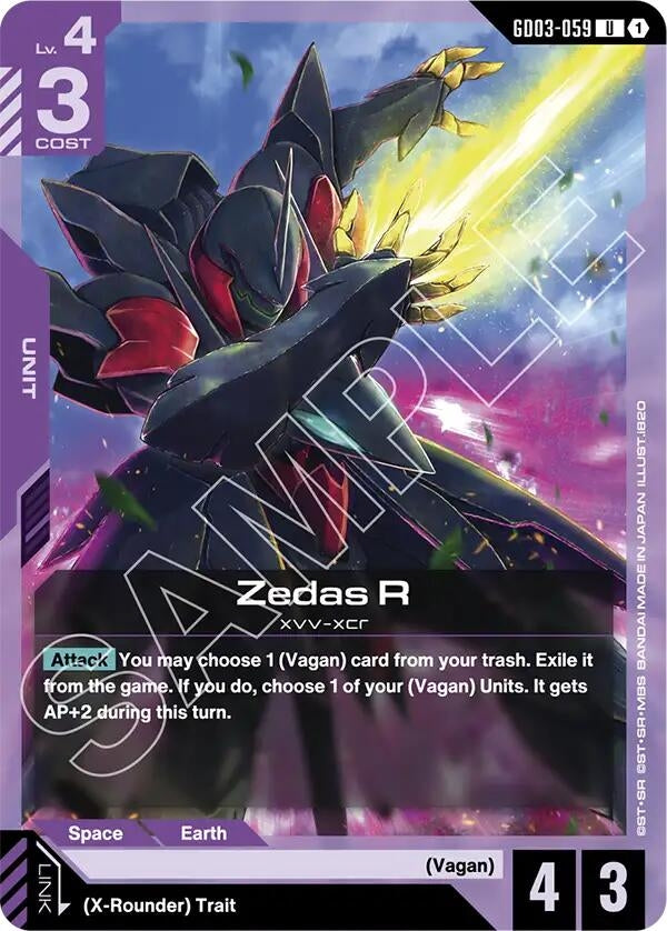 Image for Zedas R - Gundam Card Game