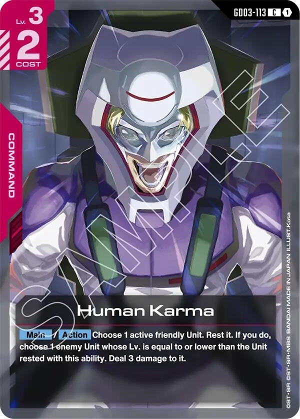 Image for Human Karma - Gundam Card Game
