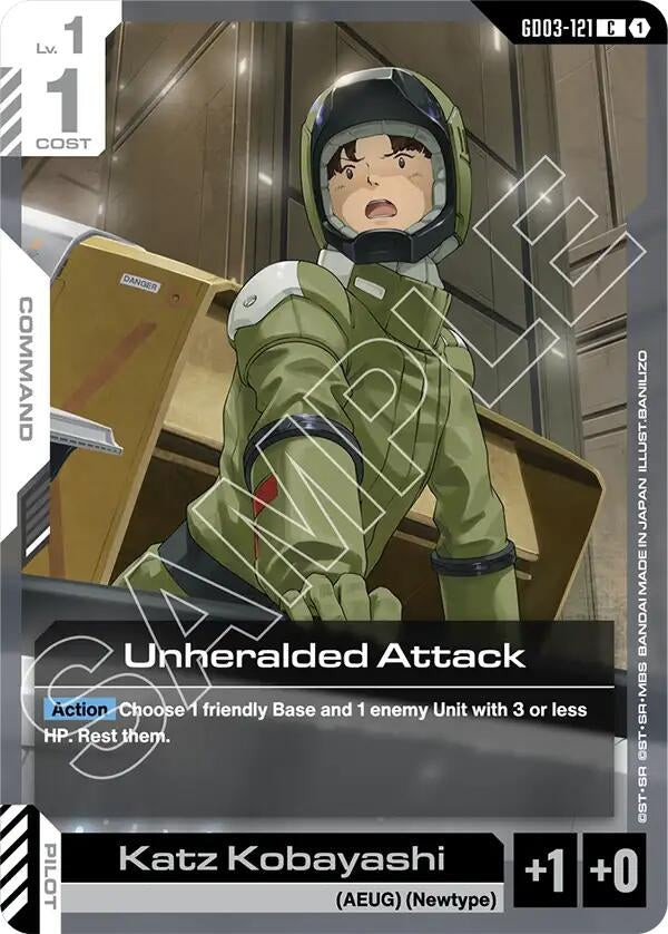 Image for Unheralded Attack - Gundam Card Game