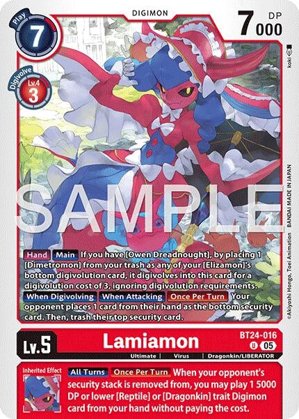 Image for Lamiamon - Digimon Card Game
