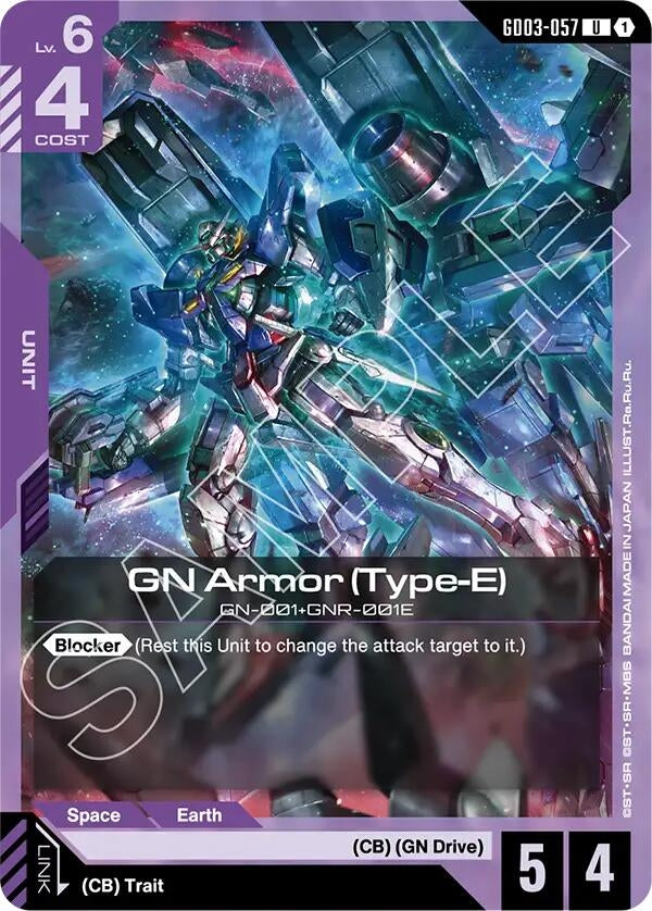 Image for GN Armor (Type-E) - Gundam Card Game