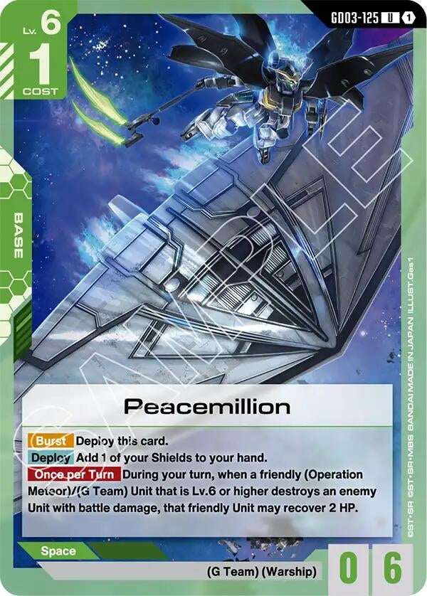 Image for Peacemillion - Gundam Card Game