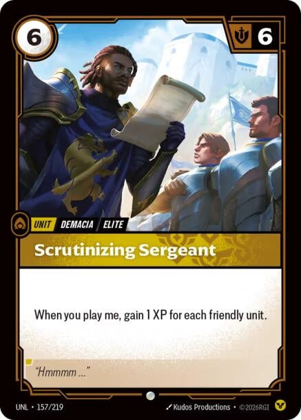 Image for Scrutinizing Sergeant - Riftbound: League of Legends Trading Card Game