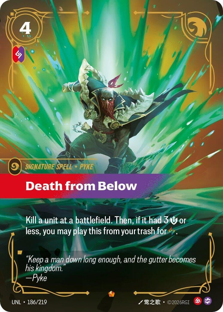 Image for Death from Below - Riftbound: League of Legends Trading Card Game