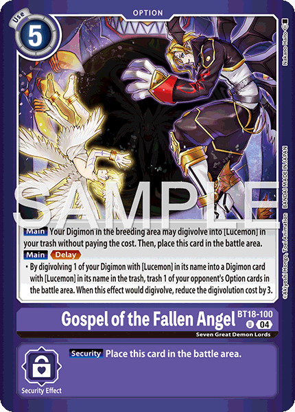 Gospel of the Fallen Angel (Limited Card Pack -Billion Bullet-)