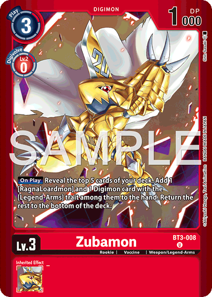 Zubamon (Limited Card Pack -Billion Bullet-)