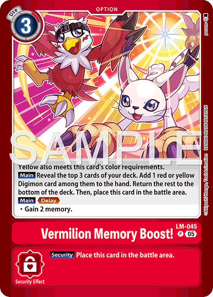 Vermillion Memory Boost! (Limited Card Pack -Billion Bullet-)