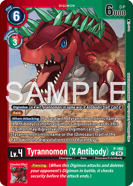Tyrannomon (X Antibody) (Limited Card Pack -Billion Bullet-)