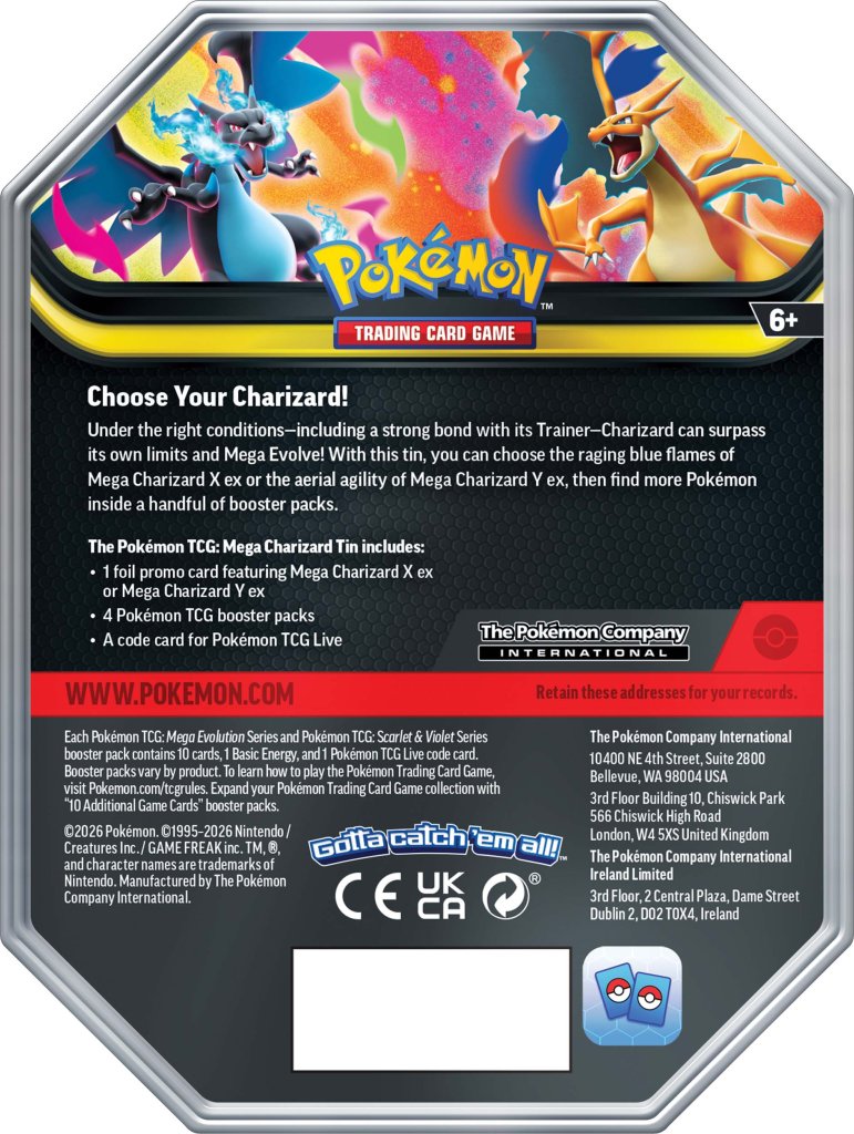 Pokémon TCG: Mega Charizard Y Tin