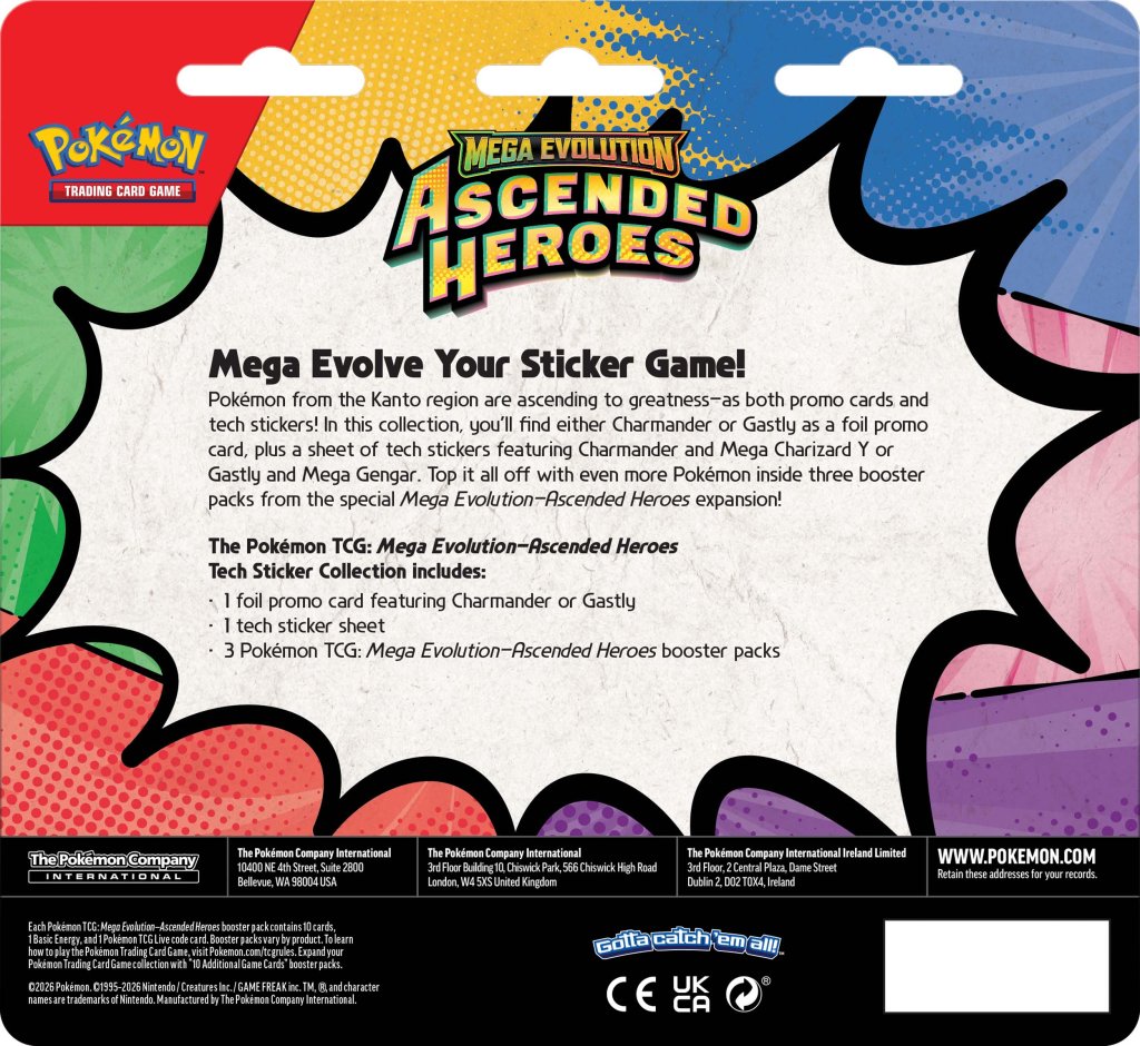 Pokémon TCG: Mega Evolution—Ascended Heroes Tech Sticker Collection *PRE-ORDER*
