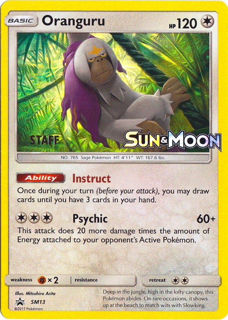 Image for Oranguru - SM13 (Prerelease) [Staff] - Pokemon