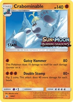 Image for Crabominable - SM47 (Prerelease) [Staff] - Pokemon