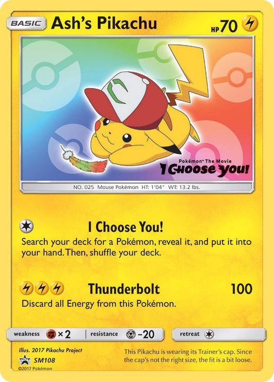 Image for Ash's Pikachu - SM108 - Pokemon