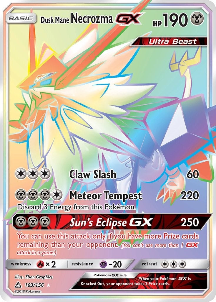 Image for Dusk Mane Necrozma GX (Secret Rare) - Pokemon