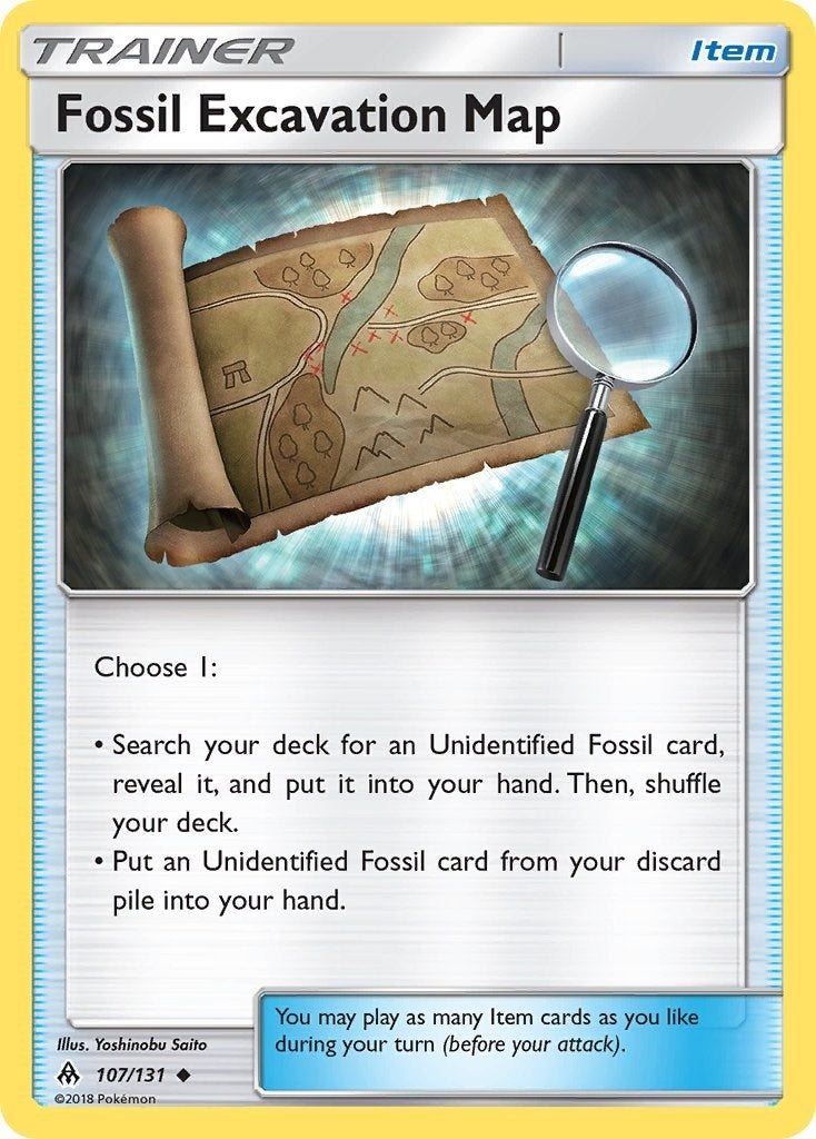 Image for Fossil Excavation Map - Pokemon