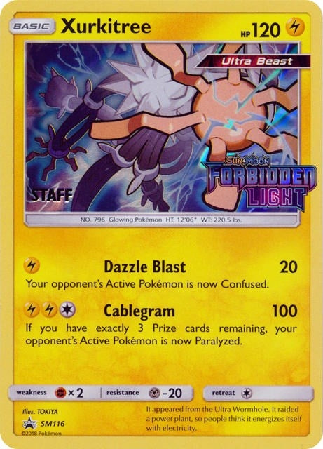 Image for Xurkitree - SM116 (Prerelease) [Staff] - Pokemon