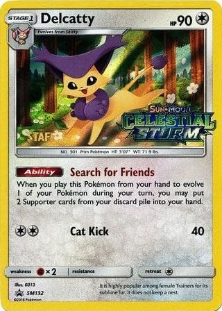 Image for Delcatty - SM132 (Prerelease) [Staff] - Pokemon