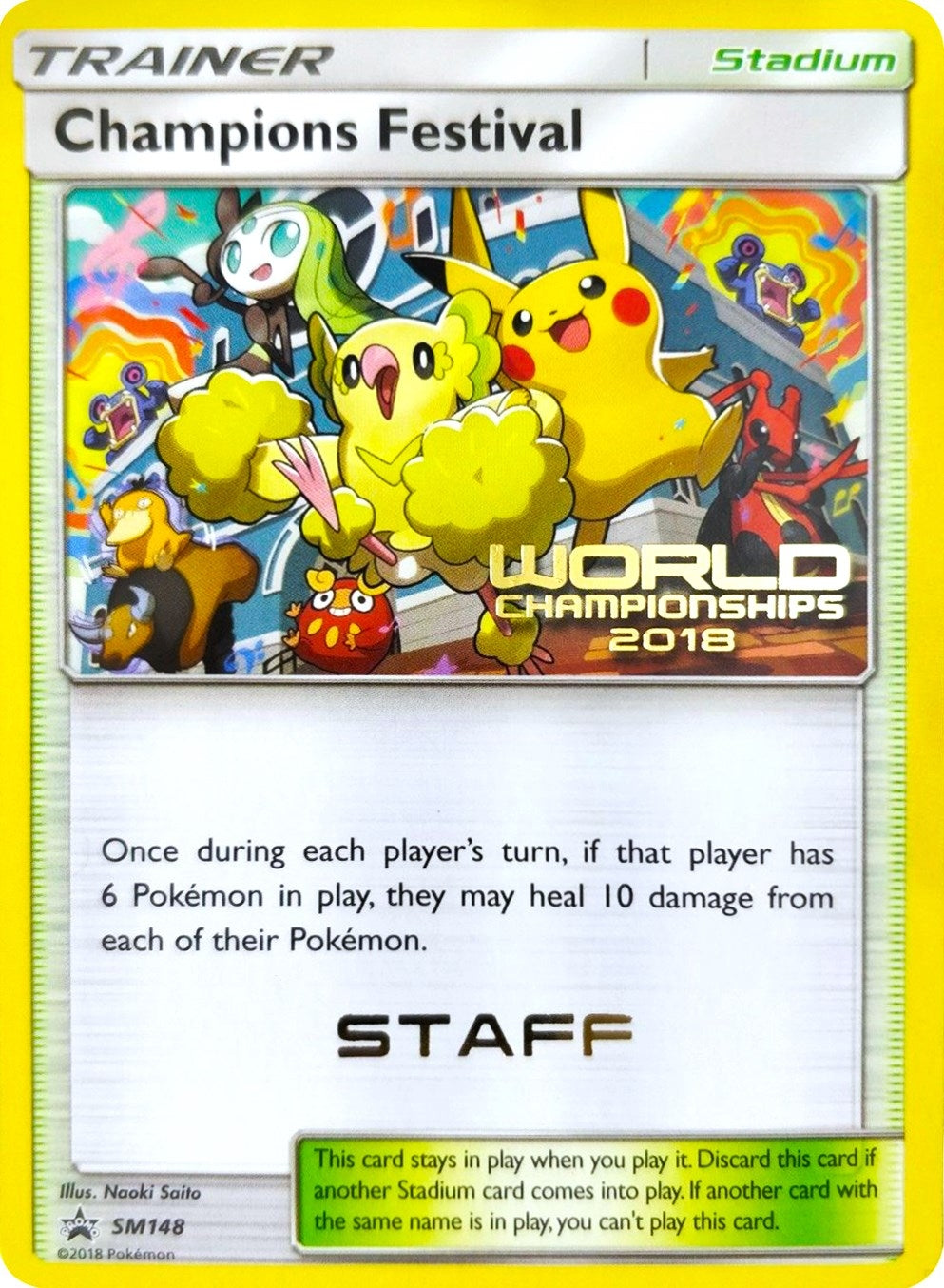 Image for Champions Festival - SM148 (World Championships 2018) [Staff] - Pokemon