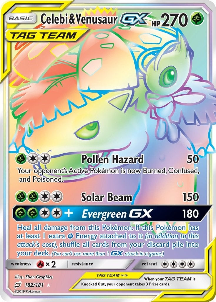 Image for Celebi & Venusaur GX (Secret) - Pokemon