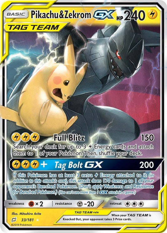 Image for Pikachu & Zekrom GX - Pokemon