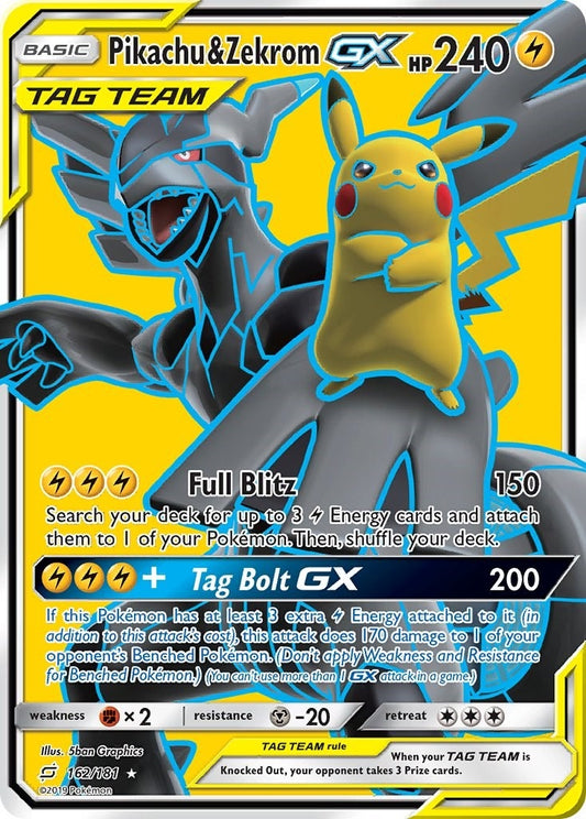 Image for Pikachu & Zekrom GX (Full Art) - Pokemon