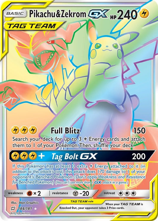 Image for Pikachu & Zekrom GX (Secret) - Pokemon