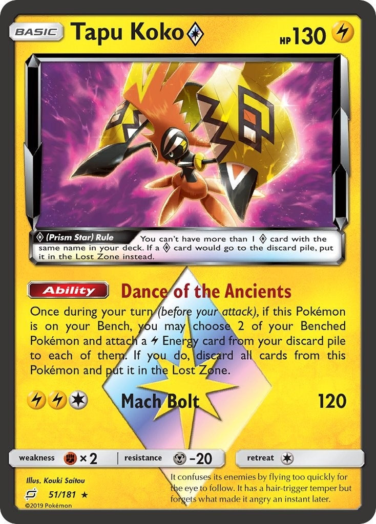 Image for Tapu Koko Prism Star - Pokemon