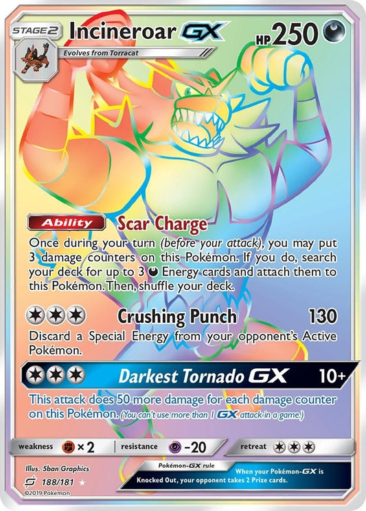 Image for Incineroar GX (Secret) - Pokemon