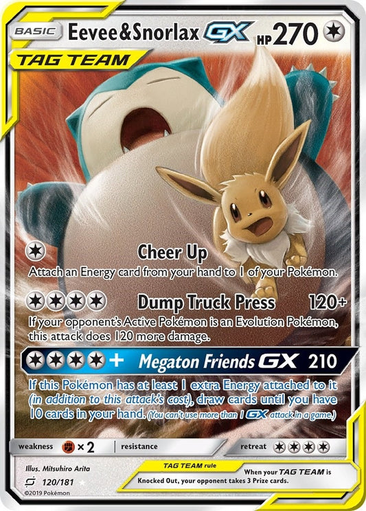 Image for Eevee & Snorlax GX - Pokemon