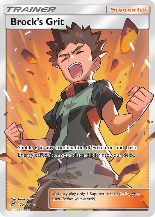 Image for Brock's Grit (Full Art) - Pokemon