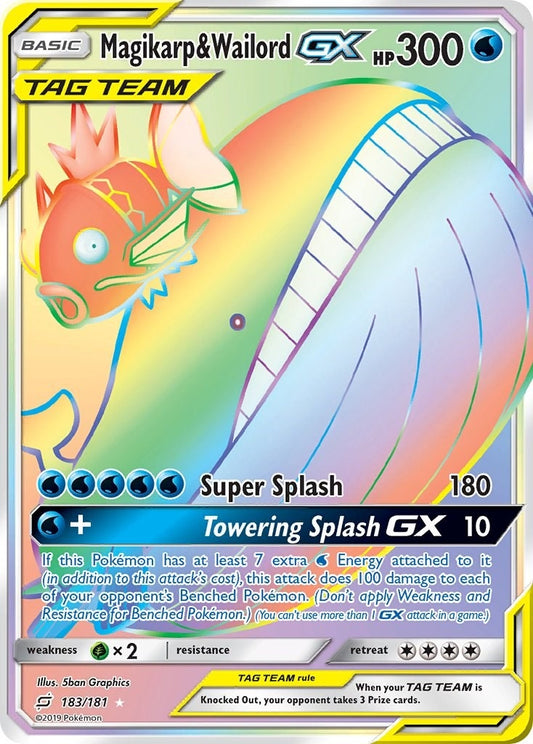 Image for Magikarp & Wailord GX (Secret) - Pokemon