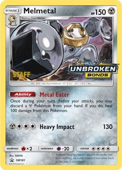 Image for Melmetal - SM181 (Prerelease) [Staff] - Pokemon