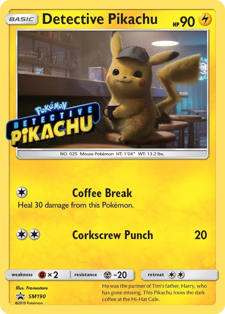 Image for Detective Pikachu - SM190 (Stamped) - Pokemon