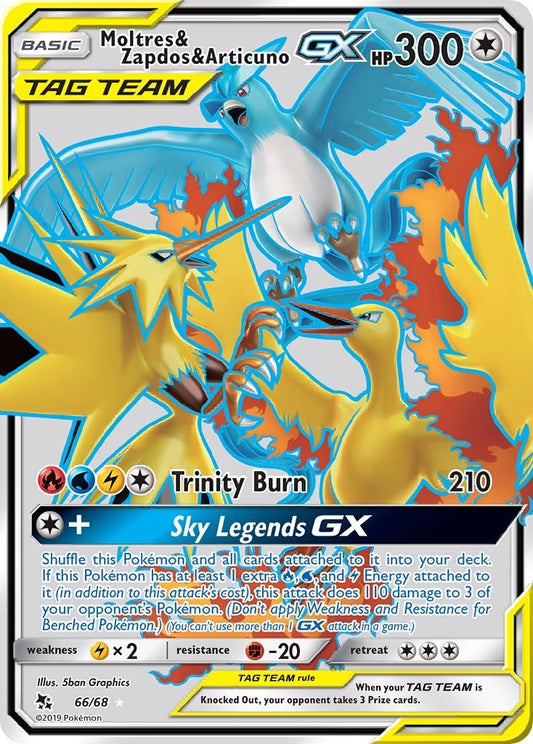 Image for Moltres & Zapdos & Articuno GX (Full Art) - Pokemon