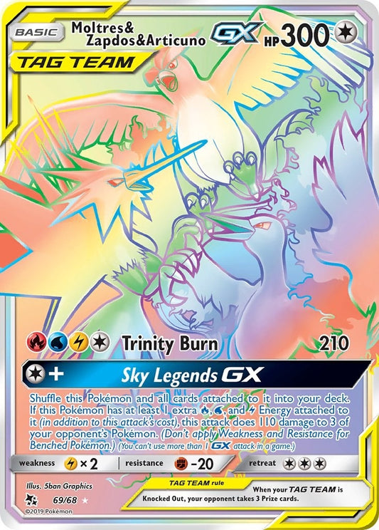 Image for Moltres & Zapdos & Articuno GX (Secret) - Pokemon