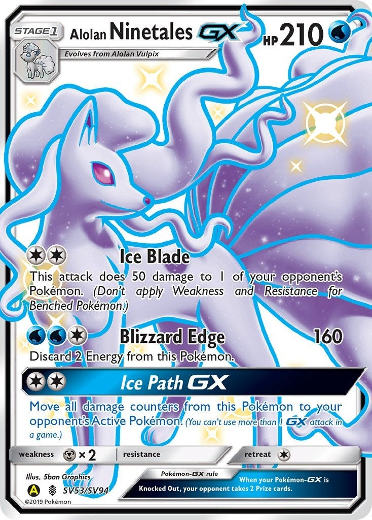 Image for Alolan Ninetales GX - Pokemon