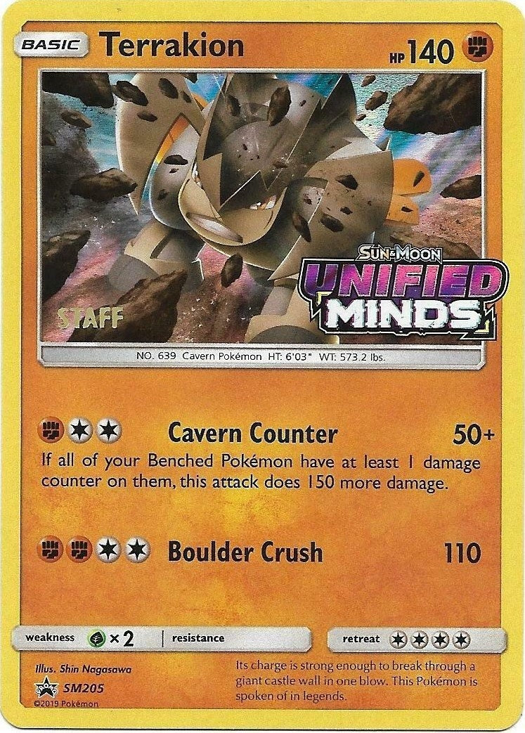 Image for Terrakion - SM205 (Prerelease) [Staff] - Pokemon