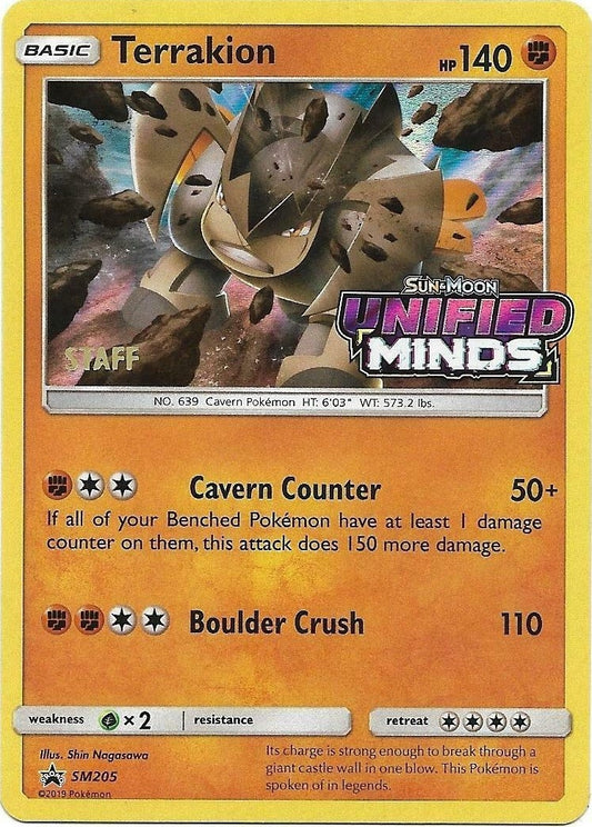 Image for Terrakion - SM205 (Prerelease) [Staff] - Pokemon
