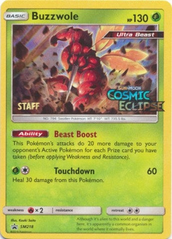 Image for Buzzwole - SM218 (Prerelease) [Staff] - Pokemon