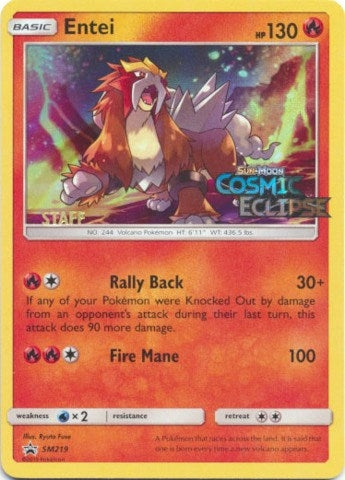 Image for Entei - SM219 (Prerelease) [Staff] - Pokemon
