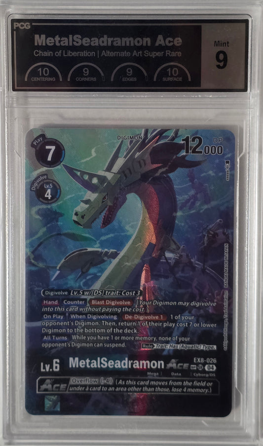 METALSEADRAMON ACE DIGIMON CHAIN OF LIBERATION PCG MINT 9